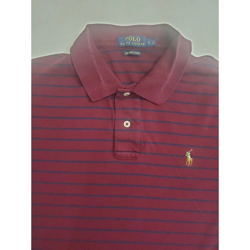 Polo By Ralph Lauren Men's Short Sleeve Polo Pima Soft Shirt, Large‎